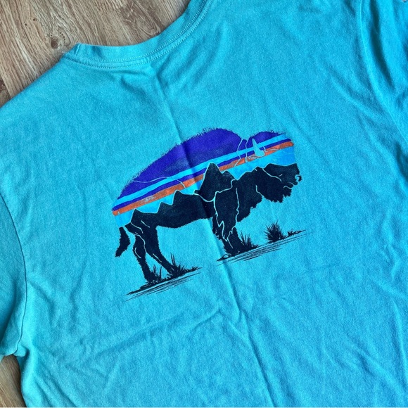 Patagonia Bison T Shirt Size Medium - Picture 4 of 4
